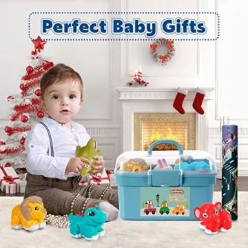 Animal Car Toy Gift with Playmat for 1-Year-Olds