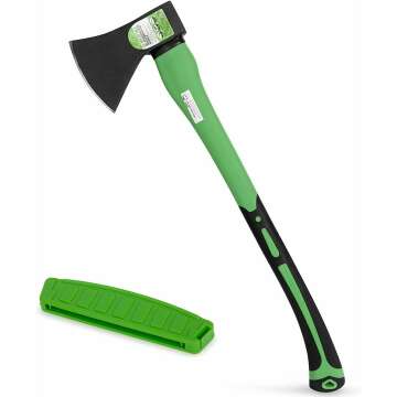 WilFiks 26" Chopping Axe - Durable Camping Hatchet for Wood Splitting