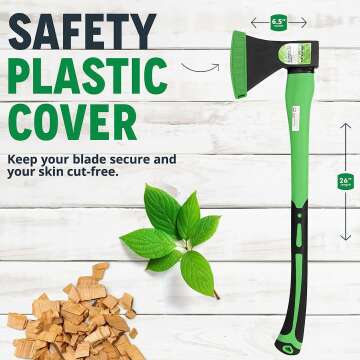 WilFiks 26" Camping Axe for Wood Splitting and Kindling