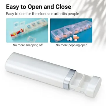 Trendy Purple Pill Organizer - Stylish Medication Holder