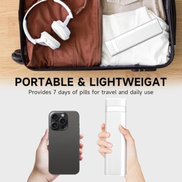 Trendy Purple Pill Organizer - Stylish Medication Holder