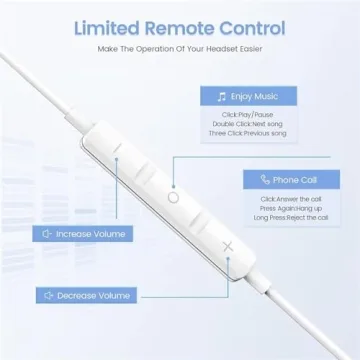 Wired Headphones for iPhone - Noise Reduction & Mic
