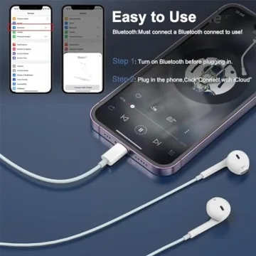 Wired Headphones for iPhone - Noise Reduction & Mic