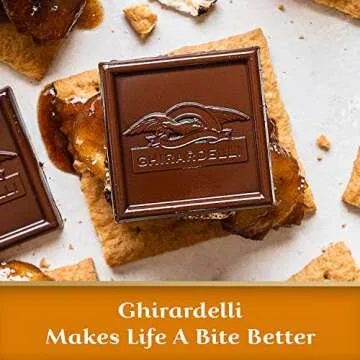GHIRARDELLI Milk Chocolate Squares with Caramel Filling, 9.04 OZ Bag