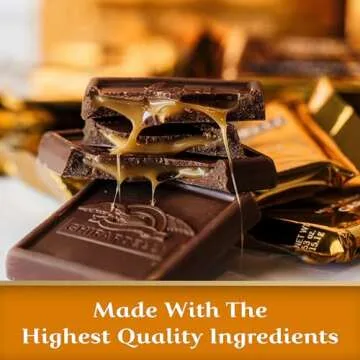 GHIRARDELLI Milk Chocolate Squares with Caramel Filling, 9.04 OZ Bag
