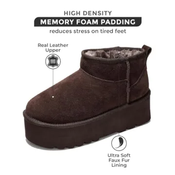 Project Cloud Genuine Suede Ankle Boots for Women