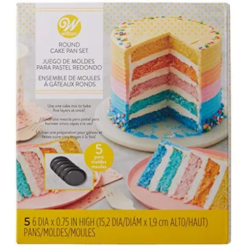 Wilton 5-Piece Layer Cake Pan Set for Stunning Mini Cakes