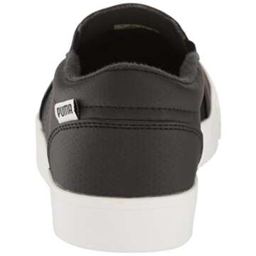 Puma Golf Women's Tustin Fusion Slip-ON Golf Shoe, Puma Black-Puma White, 8.5