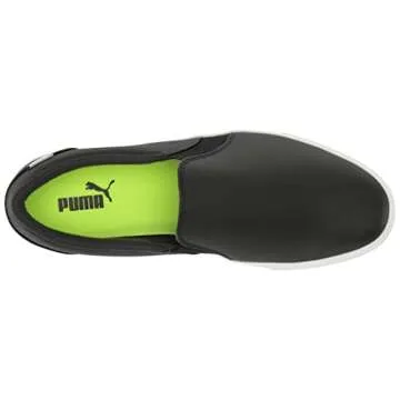 Puma Golf Women's Tustin Fusion Slip-ON Golf Shoe, Puma Black-Puma White, 8.5