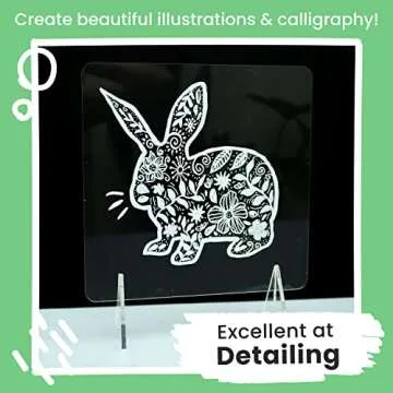 Chalkola White Chalk Markers Fine Tip (6 Pack, 1mm Extra Fine Point) - Dry Erase Liquid Chalk Pens for Chalkboard, Blackboard, Car Window, Bistro, Glass, Board, Calendar - White Chalkboard Markers