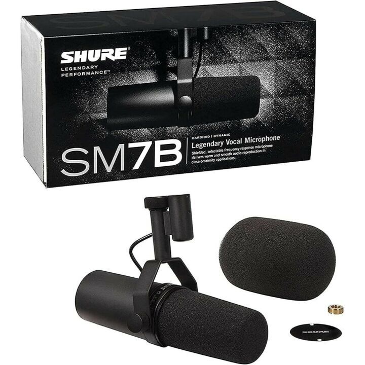Shure SM7B Microphone for Broadcast & Music