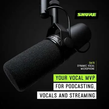 Shure SM7B Microphone for Broadcast & Music