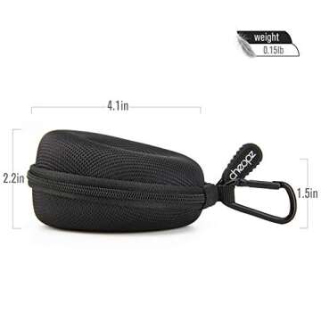 Cheopz Travel Watch Case Single Storage Box for Wristwatches & Smart Watches up to 50mm, Black