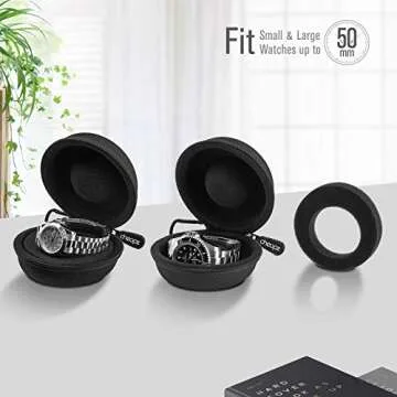 Cheopz Travel Watch Case for Wristwatches up to 50mm