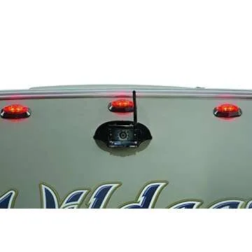 Furrion Vision S Wireless RV Backup Camera System with 7-Inch Monitor, 1 Rear Sharkfin, Infrared Night Vision, Wide-Angle View, Hi-Res, IP65 Waterproof, Motion Detection, Microphone - FOS07TASF