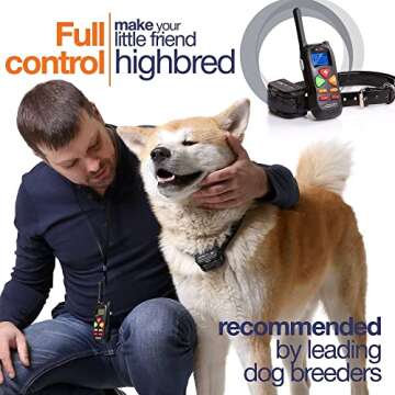 Dog Training Collar - Effective Shock Collar for All Dogs - 1000ft Remote with Beep, Vibration, Wate...