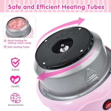 Mini Cotton Candy Machine for Kids and Parties
