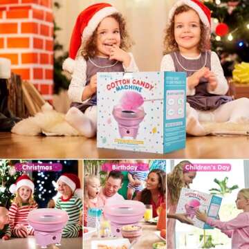 Mini Cotton Candy Machine for Kids and Parties