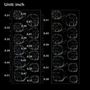 Allstarry 1200pcs (50 Sheets) Adhesive Tabs Ultrathin Waterproof Breathable Double-Sided Jelly Nail Sticker Super Sticky False Nail Glue Sticker Transparent Flexible for Manicure