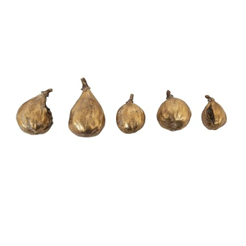 Creative Co-Op Gold Resin Figs Set of 5 Elegant Decor