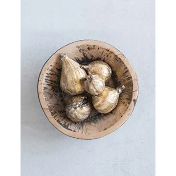 Creative Co-Op Gold Resin Figs Set of 5 Elegant Decor