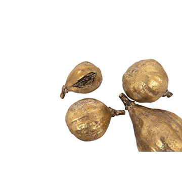 Creative Co-Op Gold Resin Figs Set of 5 Elegant Decor