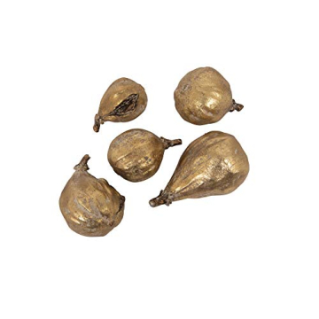 Creative Co-Op Gold Resin Figs Set of 5 Elegant Decor