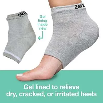 ZenToes Moisturizing Spa Socks for Dry Heels Treatment
