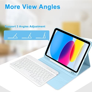 TQQ iPad 10th Generation Keyboard Case - Protect and Excel