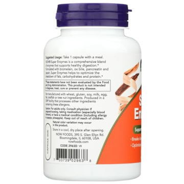 NOW Foods Super Enzymes - 90 Capsules for Digestion