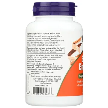 NOW Foods Super Enzymes - 90 Capsules for Digestion