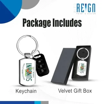 Personalized Florida License Plate Keychain for Gifts