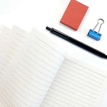 6 Pack College Ruled Notebook, Soft Yellow Cover Spiral Notebook, Memo Notepad Sketchbook, Students Office Business Diary Spiral Book Journal,100 Pages, 50 Sheets, 7.48 x 5.11 Inch