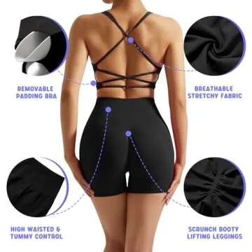 OMKAGI Women Seamless Workout Set for Ultimate Comfort