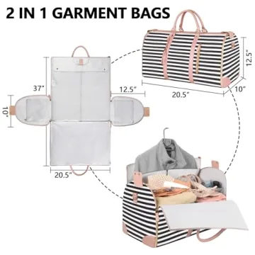 Ytonet Large Waterproof Carry On Garment Bag for Women