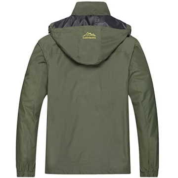 GIISAM Tactical Rain Jacket Lightweight Waterproof Outdoor Gear