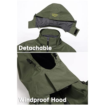 GIISAM Tactical Rain Jacket Lightweight Waterproof Outdoor Gear