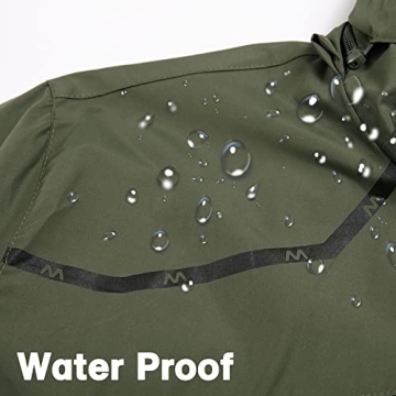 GIISAM Tactical Rain Jacket Lightweight Waterproof Outdoor Gear