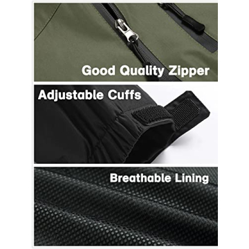 GIISAM Tactical Rain Jacket Lightweight Waterproof Outdoor Gear