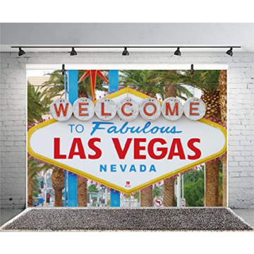 LFEEY Las Vegas 5x3ft Party Backdrop for Photoshoots