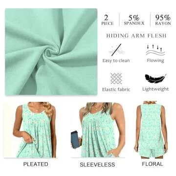 Comfy Summer Pajama Set for Women with Pockets