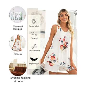 Comfy Summer Pajama Set for Women with Pockets
