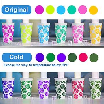 Teckwrap Cold Color Changing Vinyl Sheets for Creative Projects