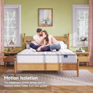 Vesgantti Twin Mattress, 10 Inch Innerspring Hybrid Single Bed Mattress in a Box with Breathable Foam and Pocket Spring, Ergonomic Design, Medium Firm Feel