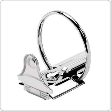 Cardinal Economy 3 Ring Binder, 2 Inch, Presentation View, Black, Holds 475 Sheets, Nonstick, PVC Free, 4 Pack of Binders (79522)