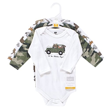 Hudson Baby Unisex Animal Adventure Bodysuits 3-Pack