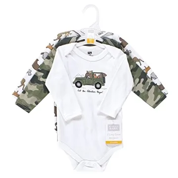 Hudson Baby Unisex Animal Adventure Bodysuits 3-Pack