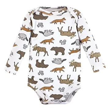 Hudson Baby Unisex Animal Adventure Bodysuits 3-Pack