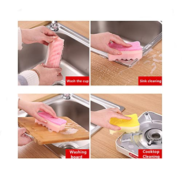 Non-Scratch Multi-Functional Scrub Sponges Pack of 4