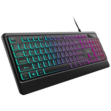 Fiodio Rainbow Gaming Keyboard - Quiet & Stylish